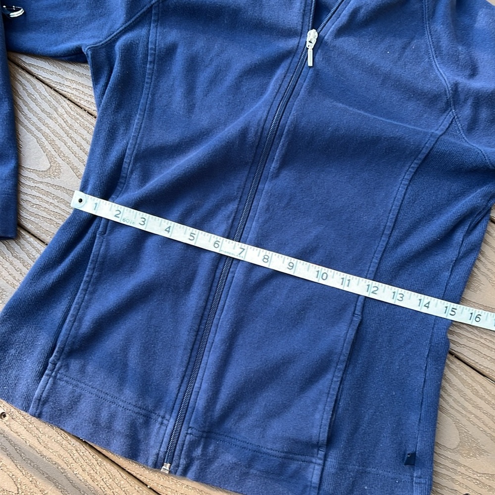 Cute vintage liz wear zip up jacket with pockets, hood & roll up sleeves size S - Picture 7 of 9